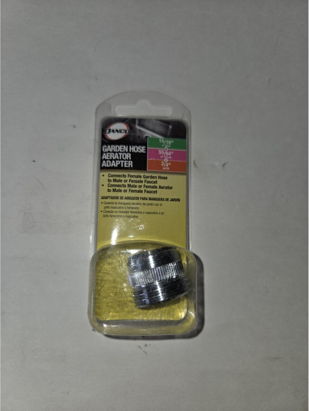 DANCO Multi-Thread Garden Hose Adapter for Male to Male and Female to Male SE2